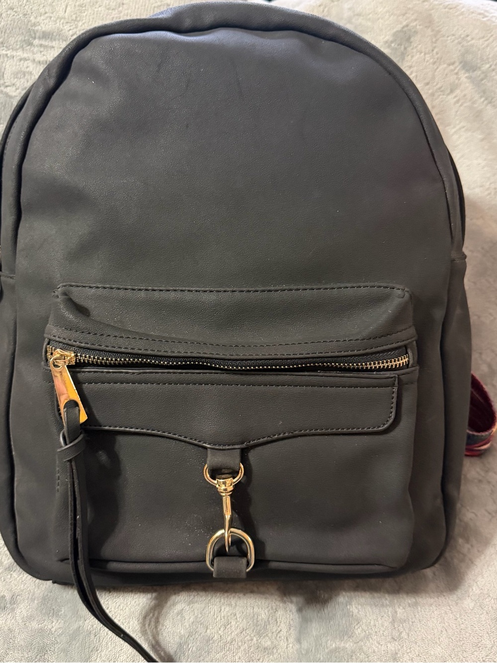 Classic Black Backpack with Gold Hardware (KISS Country Brand)